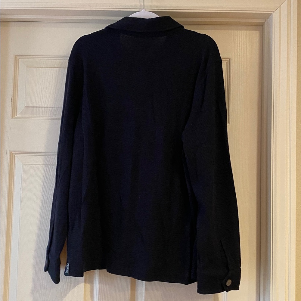 Todd Snyder LS Herrington Knit Navy Shirt Sz Large.  NWT - Picture 4 of 6